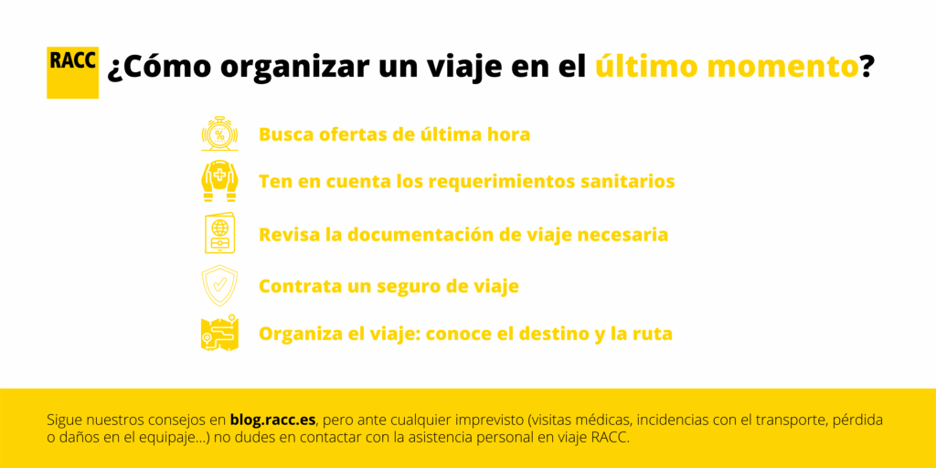Cómo planear un viaje de último minuto sin gastar de más 1 5 pasos para organizar un viaje en el último momento ¡sin ...