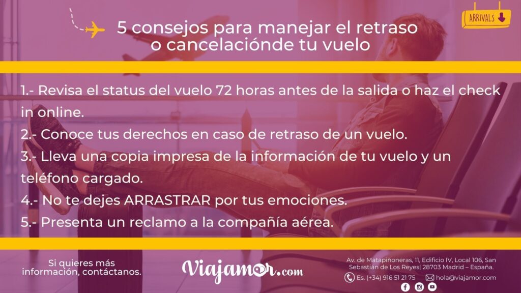 Qué hacer si tu vuelo se retrasa o es cancelado 1 Qué debo hacer si mi vuelo es cancelado? - Viajamor