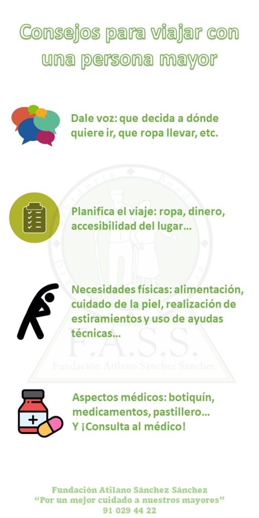 Recomendaciones para viajar con adultos mayores de forma segura 1 Cómo viajar con una persona mayor - Fundación Atilano Sánchez Sánchez